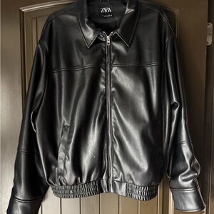 *SOLD*Zara Black Leather Jacket